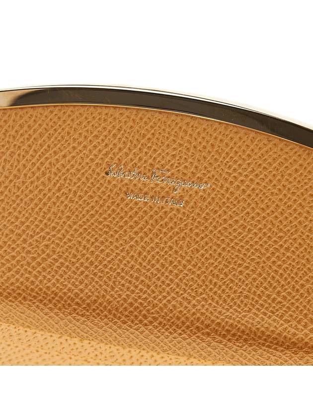 Gancini Calfskin Card Wallet Yellow - SALVATORE FERRAGAMO - BALAAN 10