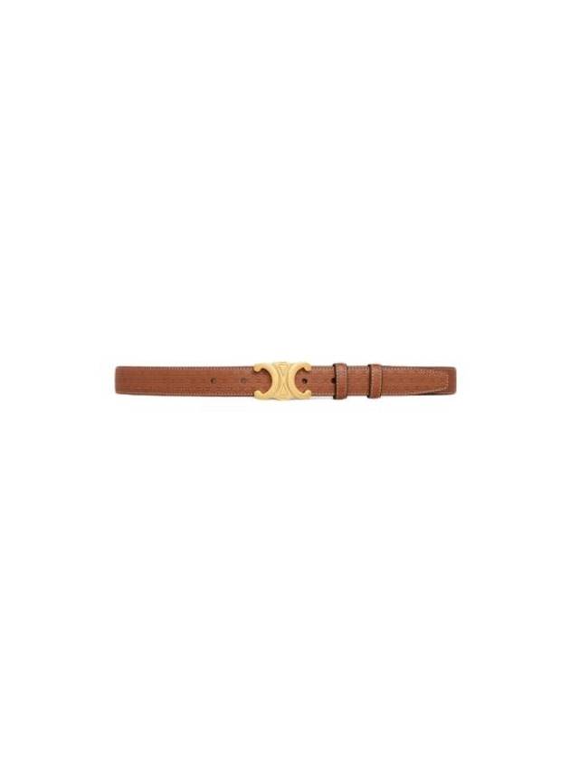 Triomphe Medium Calfskin Belt Brown - CELINE - BALAAN 1