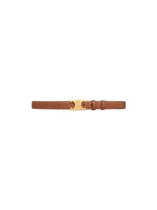 Triomphe Medium Calfskin Belt Brown - CELINE - BALAAN 1