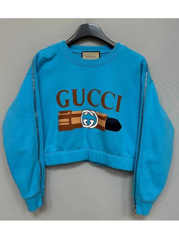 Women s Cotton Jersey Sweatshirt - GUCCI - BALAAN 1