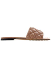 Padded Quilted Slippers Beige - BOTTEGA VENETA - BALAAN 3