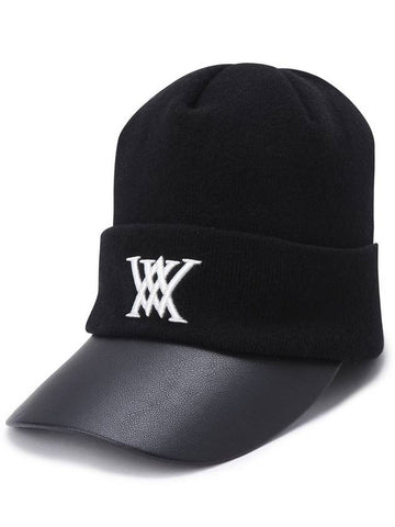 Official M SIMPLE WOOL KNIT CAP BK - ANEWGOLF - BALAAN 1