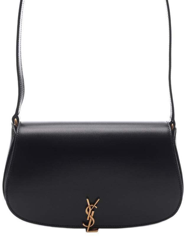 Voltaire Box Half-moon Shoulder Bag Black - SAINT LAURENT - BALAAN 3