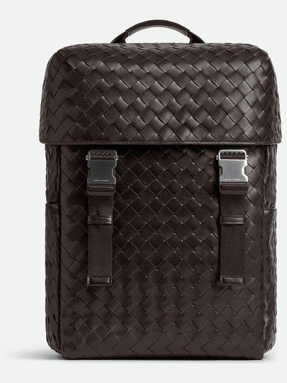 Intrecciato Flap Backpack Matt Fondant - BOTTEGA VENETA - BALAAN 2