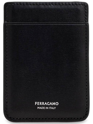 FERRAGAMO Case With MagSafe, Men's, Black - SALVATORE FERRAGAMO - BALAAN 1