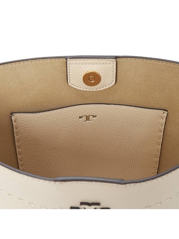 McGraw Logo Bucket Bag Beige - TORY BURCH - BALAAN 11