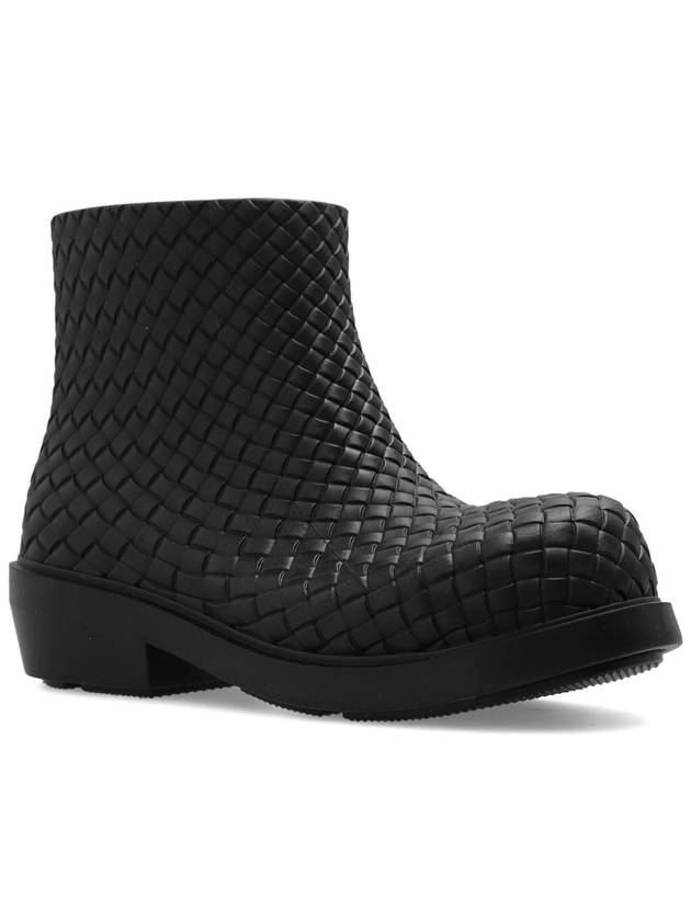 Fireman Rubber Rain Boots Black - BOTTEGA VENETA - BALAAN 5