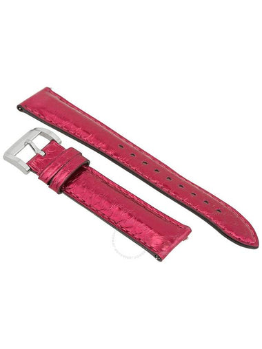 Burberry Ladies 18 mm Metallic Pink Leather Watch Band 3897537 - BURBERRY - BALAAN 1