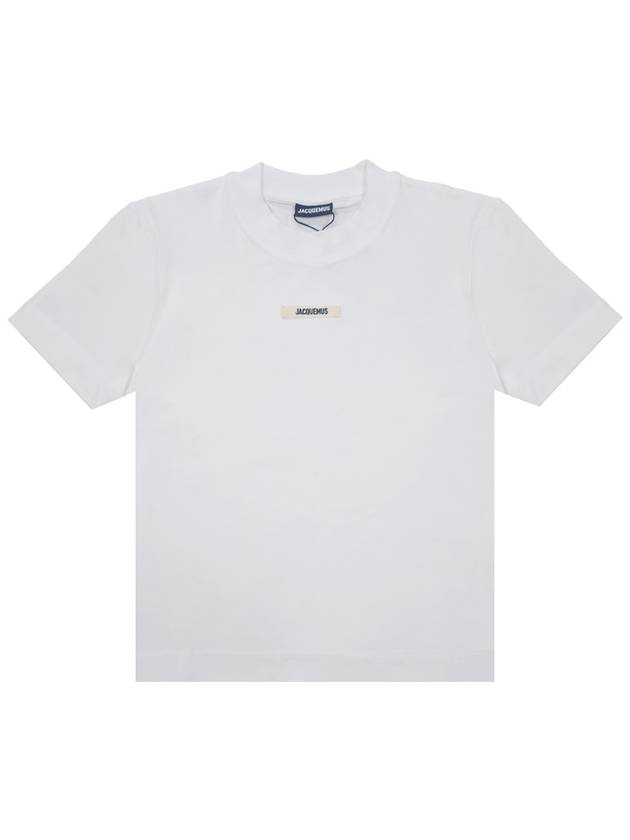 Le Gros Grain Short Sleeve T-Shirt White - JACQUEMUS - BALAAN 2