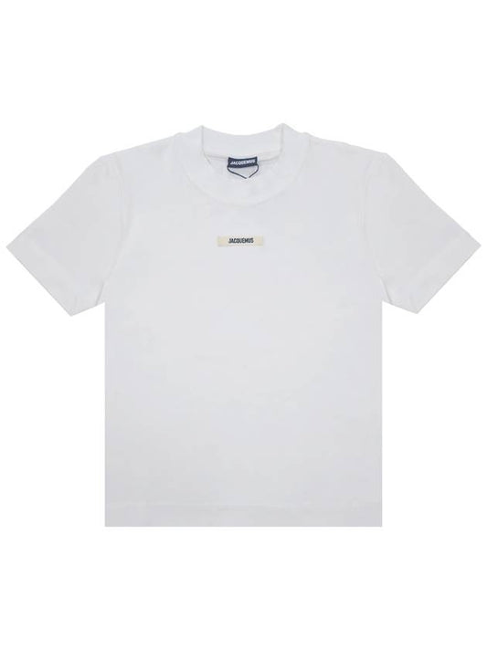 Le Gros Grain Short Sleeve T-Shirt White - JACQUEMUS - BALAAN 2