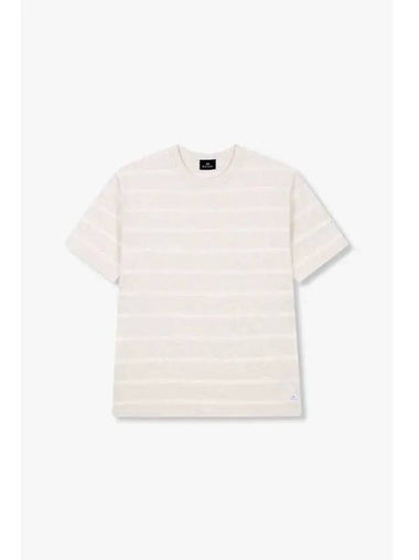 PS multi stripe pattern t shirt light beige - PAUL SMITH - BALAAN 1