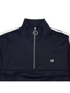 Track Quarter Zipper Sweatshirt Nautic Blue - AMI - BALAAN 4