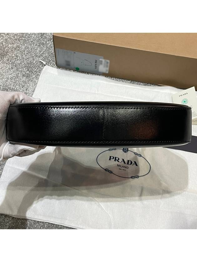 Medium Leather Shoulder Bag Black - PRADA - BALAAN 6