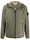 Skin Touch Wappen Patch Hooded Jacket Olive - STONE ISLAND - BALAAN 2