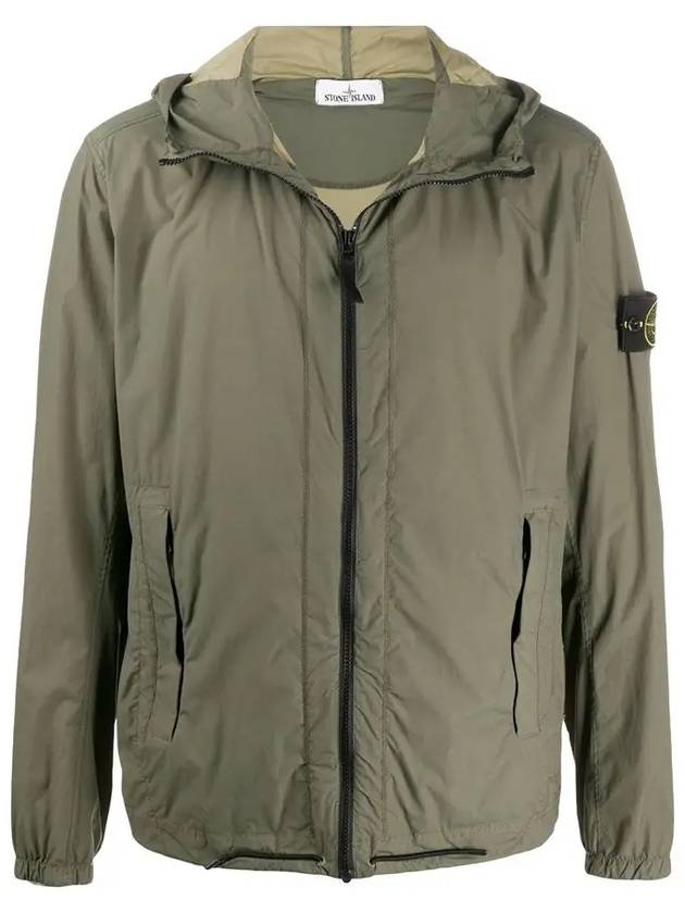 Skin Touch Wappen Patch Hooded Jacket Olive - STONE ISLAND - BALAAN 2