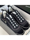 Mixed Fibers Fabric Suede Calfskin Low-Top Sneakers Black - CHANEL - BALAAN 4