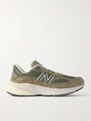 990V6 Leather Suede & Mesh Sneakers U990TB6 B0081165031 - NEW BALANCE - BALAAN 1