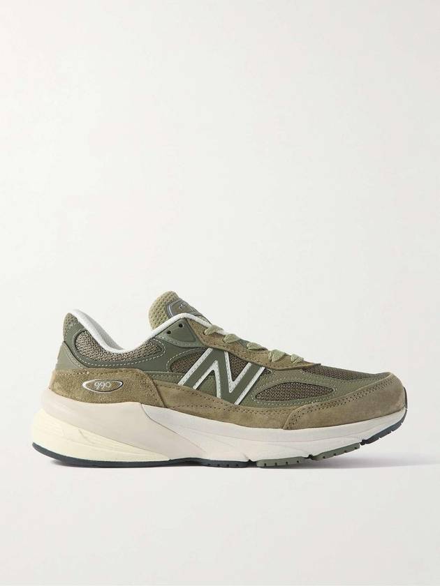 990V6 Leather Suede & Mesh Sneakers U990TB6 B0081165031 - NEW BALANCE - BALAAN 1