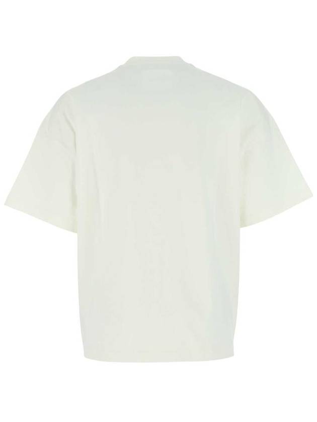 Men's Logo Cotton Short Sleeve T-Shirt White - JIL SANDER - BALAAN 3