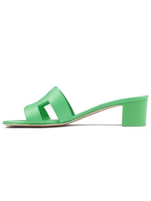 Oasis Epsom Sandals Vert Pomme - HERMES - BALAAN 4