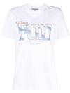 Women's Relaxed Fun Short Sleeve T-Shirt White - GANNI - BALAAN 1