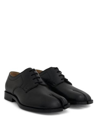 Tabi Lace Up Calf Leather Loafers Black - MAISON MARGIELA - BALAAN 2