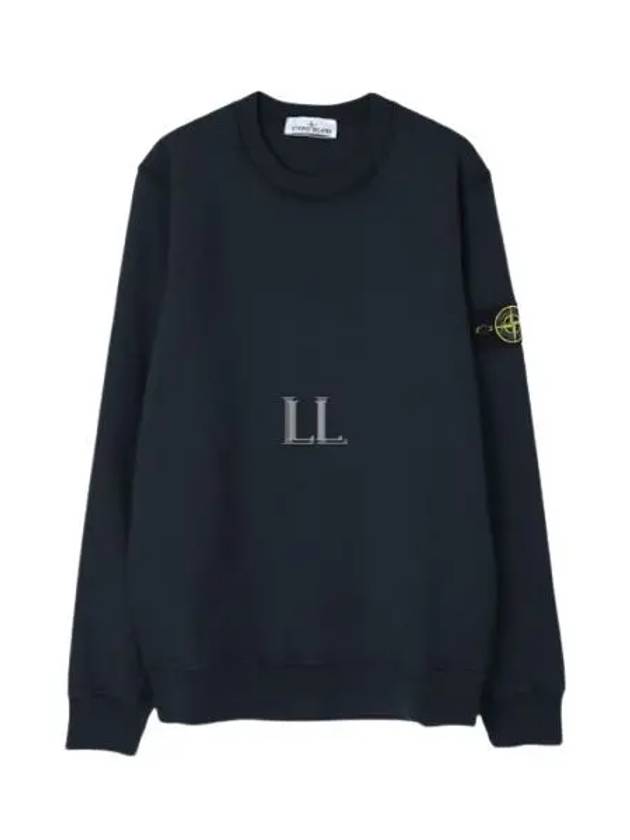 Compass Patch Crew Neck Sweatshirt Navy - STONE ISLAND - BALAAN 2