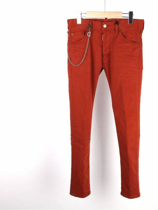 D ring chain jeans cool guy orange 74LA0455 - DSQUARED2 - BALAAN 1