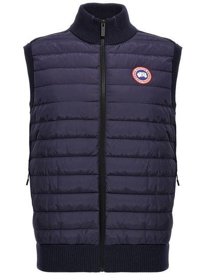 Hybrdige Slim Fit Merino Wool Padded Vest Navy - CANADA GOOSE - BALAAN 2