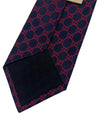 GG Logo Silk Jacquard Tie Navy - GUCCI - BALAAN 7