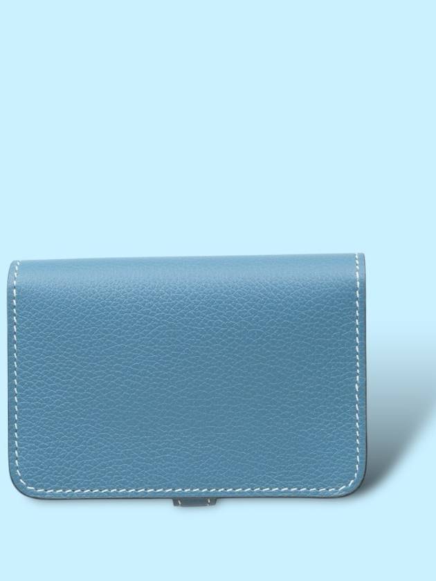 Dogon card wallet blue jeans women men - HERMES - BALAAN 4