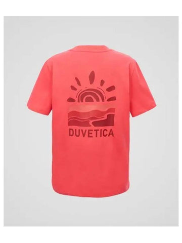 Tiny W Light Red Women s Short Sleeve T Shirt - DUVETICA - BALAAN 1