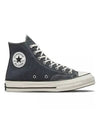 Chuck 70 Seasonal Vintage Canvas High Top Sneakers Iron Gray - CONVERSE - BALAAN 1