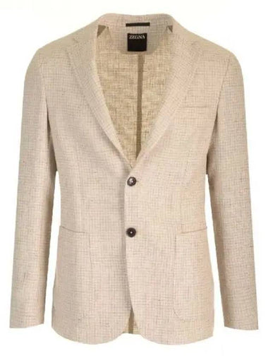 Ermenegildo Zegna Linen Cotton Single Jacket 270233 - ERMENEGILDO ZEGNA - BALAAN 1