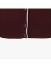 Drew Women s Jacquard Cardigan DF47KC05 BURGUNDY - DRUH GOLF - BALAAN 6