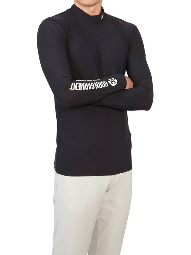 Men's SS Epoch Inner Long Sleeve T-Shirt Black - HORN GARMENT - BALAAN 6