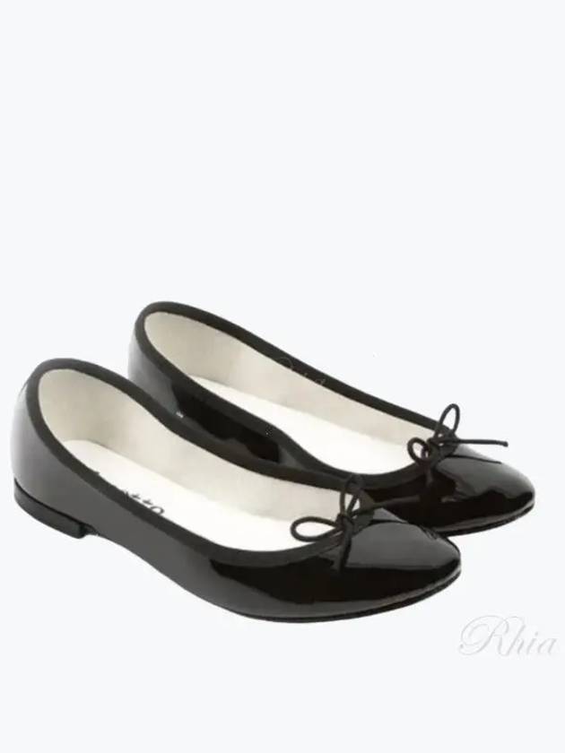 Women's Cendrillon Leather Ballerinas Flat Black - REPETTO - BALAAN 2