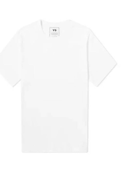 Logo Short Sleeve T-Shirt White - Y-3 - BALAAN.