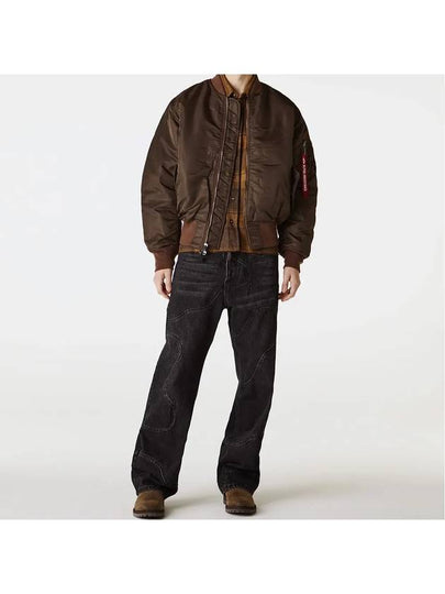 Alpha Finder Street Men s MA 1 Jacket MJM21000C1 Chocolate - ALPHA INDUSTRIES - BALAAN 2