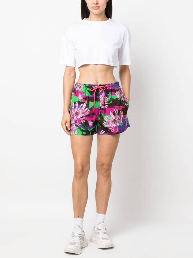 Drawstring Floral Print Shorts - MONCLER - BALAAN 2