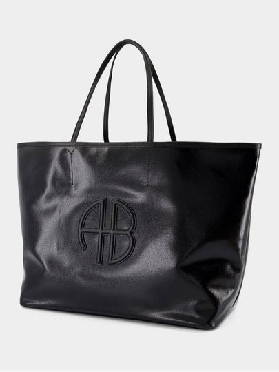 Emma Shopper Bag - ANINE BING - Cotton - Black - ANINE BING - BALAAN 2