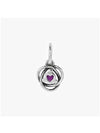 February Eternity Circle Dangle Bracelet Charm Silver Purple - PANDORA - BALAAN 5