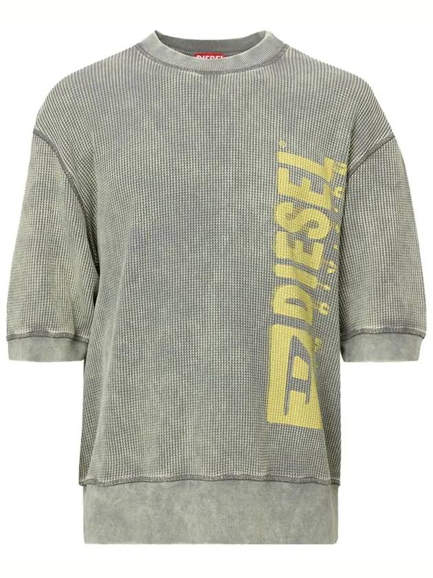 S-Coolwafy-N1 Half Sleeve Sweatshirt Grey - DIESEL - BALAAN 3