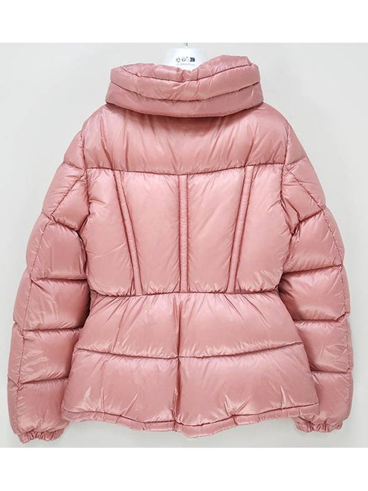 Women s Logo Patch DOURO Down Padded Short Jacket Pink 1A00069 595ZZ 500 - MONCLER - BALAAN 2