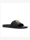 Gold Medusa Rubber Slippers Black - VERSACE - BALAAN 4