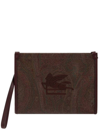 Paisley Clutch Bag Brown - ETRO - BALAAN 2