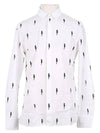 Lightning Sketch Printing White Shirt PBCM1104A W - NEIL BARRETT - BALAAN 6