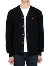 Red Wappen Wool Cardigan P1N080 AZ N080 051 1 - COMME DES GARCONS - BALAAN 3