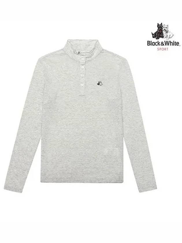 Spring shirring long sleeve 9451LCVRGREY - BLACK&WHITE - BALAAN 1