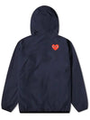 Small Heart Wappen Windbreaker Navy - COMME DES GARCONS - BALAAN 4